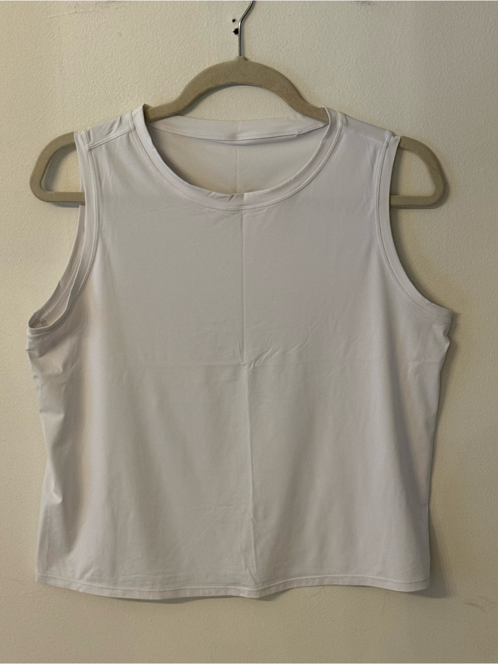 Women’s White Sleeveless Tank Top - Classic Essential Workout Top